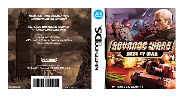 manual for Advance Wars - Days of Ruin